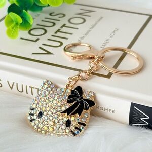 Hello Kitty Black Bow Iridescent Keychain/‎ Bag Charm